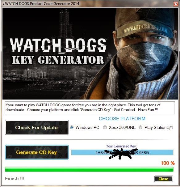 watch dogs 1 pc game serial key